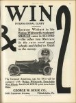 1913 6 12 RUDGE-WHITWORTH DETACHABLE WIRE WHEELS. Finish FIRST and SECOND in the 500 Mile International Sweepstakes at Indainapolis, Decoration Day MOTOR AGE page 63