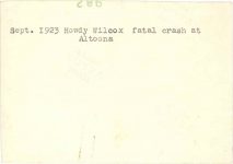 1923 9 WILCOX fatal crash back