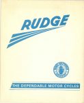1936 RUDGE THE DEPENDABLE MOTORCYCLE BROCHURE Reproduction FRONT COVER