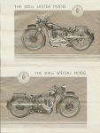 1936 RUDGE THE DEPENDABLE MOTORCYCLE Sales Folded Brochure THE 500c.c. ULSTER MODEL,THE 500c.c. SPECIAL MODEL Middle page 2