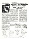 1937 1939 Engine Restoration Routine for the 1937-1939 FOUR-VALVE RUDGE “ULSTER” and “SPECIAL” By Bernal Osbourne MOTOR CYCLING SERVICE SERIES #8 REF R28 page 1