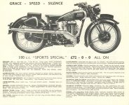 1939 RUDGE Quality Motor Cycles GRACE – SPEED – SILENCE 500c.c. “SPORTS SPECIAL” Reproduction page 6