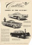1954 8 16 CADILLAC Cadillac LOOKS TO THE FUTURE! The Cadillac La Espanda. The Cadillac El Camino. The Cadillac Park Avenue. CADILLAC MOTOR CAR DIVISION – GENERAL MOTORS CORPORATION AUTOMOTIVE NEWS August 16, 1954 11″×15″ page 49