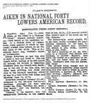 1909 11 12 NATIONAL AIKEN IN NATIONAL FORTY LOWERS AMERICAN RECORD Los Angeles Times page 17