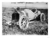 1915 Indy 500? STUTZ WRECKED INDIANAPOLIS lantern press stutz race car wrecked at indianapolis raceway photograph