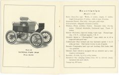1903 NATIONAL ELECTRIC VEHICLES ADVANCE CATALOG National Motor Vehicle Company Indianapolis Indiana pages 12 & 13