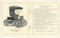 1903 NATIONAL ELECTRIC VEHICLES ADVANCE CATALOG National Motor Vehicle Company Indianapolis Indiana pages 6 & 7