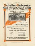 1912 6 6 NATIONAL SCHEBLER Schebler Carburetor Wins World’s Greatest Victory MOTOR AGE 9″x11″ page 56