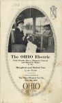 1913 The OHIO Electric Simplest and Safest Car in the World The Ohio Electric Car Co. Toledo, OHIO 5.5”x9” Front cover