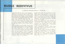1935 RUDGE BROCHURE Rudge Redivivus A PERSONAL MESSAGE FROM F.G. WOOLLARD 10″×6″ Reproduction