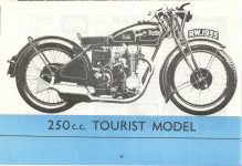 1935 RUDGE BROCHURE 250c.c. TOURIST MODEL 10″×6″ Reproduction page 10