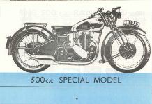 1935 RUDGE BROCHURE 500c.c. SPECIAL MODEL 10″×6″ Reproduction page 16