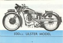 1935 RUDGE BROCHURE 500c.c. ULSTER MODEL 10″×6″ Reproduction page 18