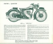 1939 RUDGE Quality Motor Cycles FASTER – QUIETER 500c.c. “SPECIAL” Original 9″x8″ page 2c