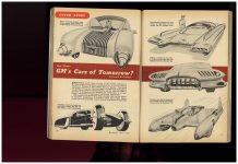 1950 8 GENERAL MOTORS Cover Story – Are These GM’s Cars of Tomorrow? By Bernard W. Crandell MECHANIX ILLUSTRATED August, 1950 pages 84 & 85