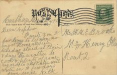 1911 8 24 25 Elgin Races Bealy Comic postcard back