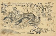 1911 8 24 25 Elgin Races Bealy Comic postcard front