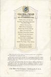 1915 COLE ADVANCE BLUE BOOK COLE ROLL of HONOR – PARTS FOUND IN – THE STANDARDIZED COLE. 7″x10.25″ Back Cover