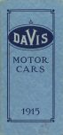 1915 DAVIS MOTOR CARS Brochure Front cover
