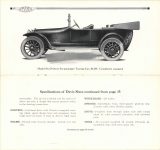 1915 DAVIS MOTOR CARS Brochure Model Six-D Davis Six passenger -Car $2,185 – Completely equipped Specifications of Davis Sixes Continued from page 15 pages 16 & 17