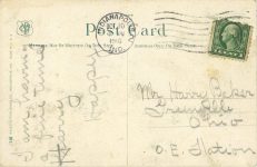 1914 Indy 500 Just Before Start 1916 10 10 postmark postcard Back