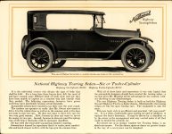 1917 National Coupe and Touring Sedan AACA Library pages 3 & 4