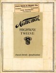 1919 National HIGHWAY TWELVE Chassis Details – Specifications AACA Library Front