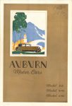 1930 AUBURN Motor Cars Model 125 Model 8-95 Model 6-85 Folded brochure 6″×9″ Front Cover