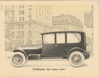 1915 ca. PATHFINDER SIXES Sedan $4250 THE MOTOR CAR MFG. CO. Indianapolis, Indiana 6.75″x8.5″ page 20