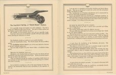 1915 ca. PATHFINDER SIXES The Cantilever Spring – A “Daniel Boone” Feature THE MOTOR CAR MFG. CO. Indianapolis, Indiana 6.75″x8.5″ pages 22 & 23