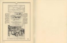 1915 ca. PATHFINDER SIXES THE MOTOR CAR MFG. CO. Indianapolis, Indiana 6.75″x8.5″ page 32 & Inside back cover