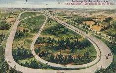 1910 3 10 postmark Indianapolis Motor Speedway Early track design postcard Front 1