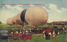 1910 ca Indy 500 Balloon Races postcard Front