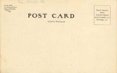 1910 ca Lakeside Inn CAL auto racing postcard back