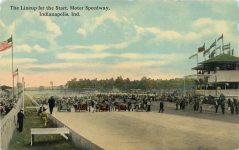 1911 Indy 500 Lineup for the Start postcard Front