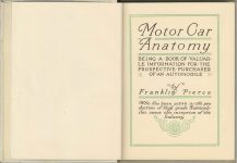 1912 MOTOR CAR ANATOMY by Franklin Pierce 5″×6″ pages 1b & 1c