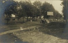 1910 Elgin Auto Races Buck Simplex Speeding RPPC front