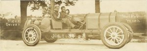 1911 Elgin Auto Races National Merz Driver Walker Mech Long RPPC front