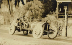 1908 NATIONAL HUGH HARDING DRIVING NATIONAL 11 AMERICAN GRAND PRIZE AUTO RACES NOV 26 1908 RPPC front