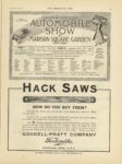 1910 12 28 ELEVENTH NATIONAL AUTOMOBILE SHOW AT MADISON SQUARE GARDEN THE HORSELESS AGE 9×12 page 35