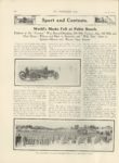1911 4 5 NATIONAL, CASE World’s Marks Fell at Pablo Beach. THE HORSELESS AGE April 5, 1911 Vol. 27 No. 14 9″x12″ page 604