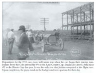 1911 8 25 26 Cole Car No. 2 Jenkins Driving Elgin National Road Races POSTCARD HISTORY SERIES Elgin, Illinois William E. Bennett page 85