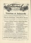 1911 4 5 NATIONAL Victorious at Jacksonville THE HORSELESS AGE April 5, 1911 Vol. 27 No. 14 9″x12″ page 20