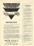 1921 12 29 STUTZ DISTINCTIVE Stutz Motor Car Company of America, Inc. Indianapolis, Indiana MOTOR AGE December 29, 1921 page 86
