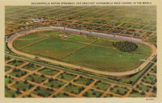 1951 10 12 Indy 500 INDIANAPOLIS MOTOR SPEEDWAY THE GREATEST AUTOMOBILE RACE COURSE IN THE WORLD 3A H763 postcard front b