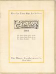 1908 Elmore The Car that has no Valves VALVELESS 2 CYCLE Elmore Manufacturing Co. Clyde, Ohio 8″×10.5″ page 1
