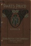 1914 PARTS PRICE OF THE KING MODEL B Front cover 1