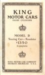 1915 KING MOTOR CARS EIGHT CYLINDER MODEL D AACA Library page 1 1