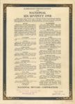 1923 24 The National SIX SEVENTY ONE 8×11 Back cover