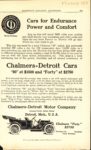 1910 3 CHALMERS-DETROIT Cars for Endurance Power and Comfort HAMPTON’S MAGAZINE ad March 1910 6″×10″ AACA Library